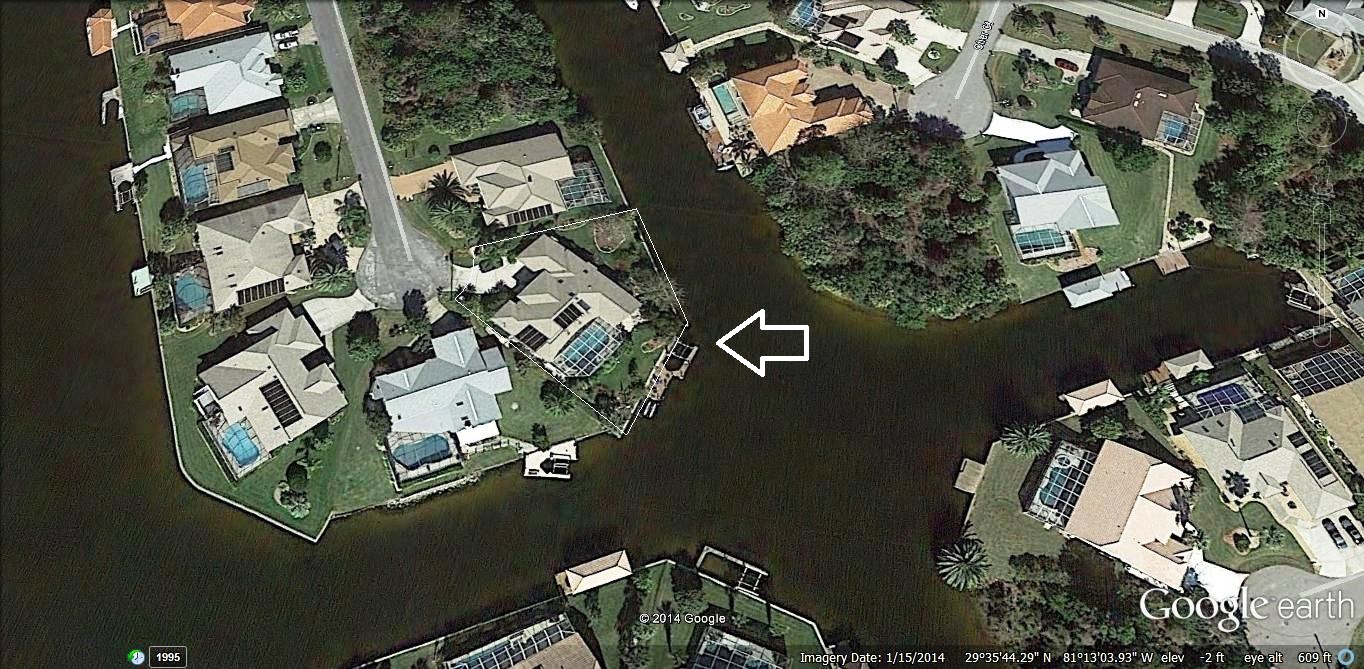 2 Cherrytree Court, Palm Coast, FL - from Google Earth